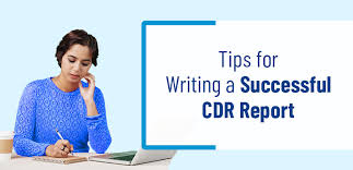 cdr report writing tips